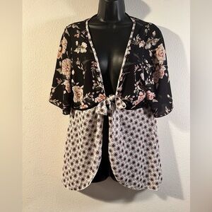 🔴$1SALE$ Sheer short sleeve cover up/cardigan
